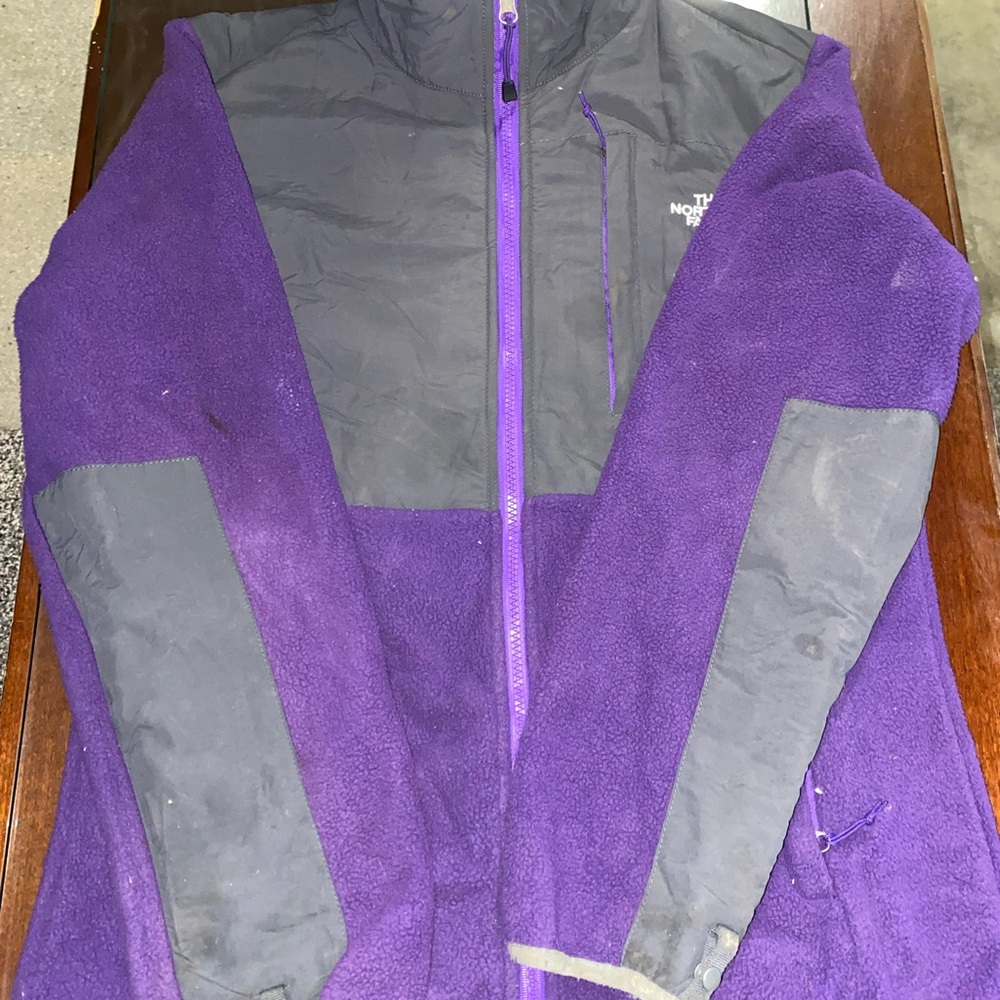The North Face Violet and Charcoal Fleece Jacket